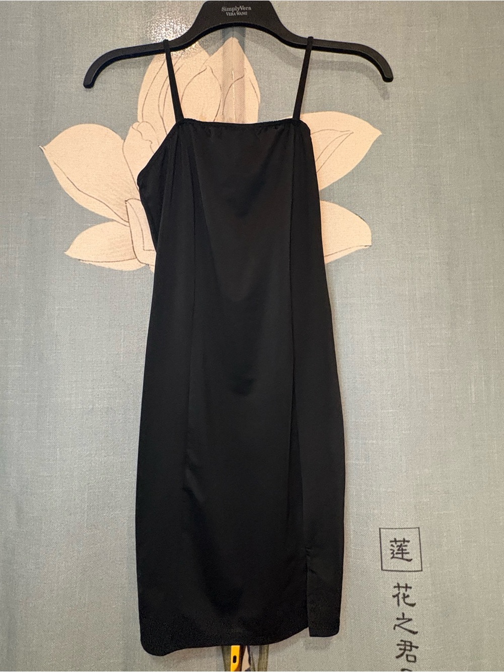 Classic Black Spaghetti-Strap Mini Dress